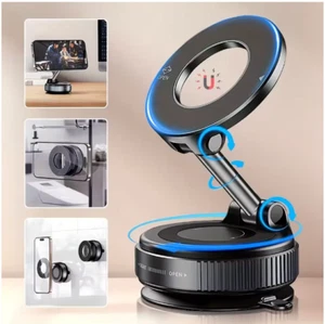 Support Téléphone Magnétique Voiture avec Aimants Puissants Rotatif 360° et Réglable - Photo 1 sur 9