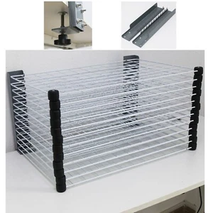 12 Schichten Tischplatte fest gefliest und verteilt Typ Trockengestell 24 x 16,14 x 16,7 Zoll - Bild 1 von 8