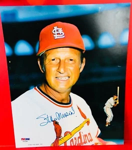 Stan Musial HOF 69 PSA/DNA St. Louis Cardinals Autographed 8x10 PHOTO Authentic - Picture 1 of 2