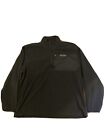 Timberland Xxl Mens Fleece Seeatshirt Black Zip Up Neck Front Pocket