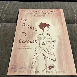 Harpur College Presents She Stoops To Conquer Directed By Don Watters 1960’s