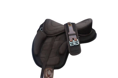 ACES EQUINE Allzweck baumloser Pferd Freemax Sattel braun Sitzgröße 14" 15" 16" und 17"