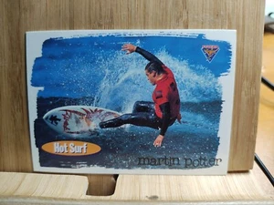 Martin Potter 🏆1995 Hot Surf #5 Futera Surfing Trading Card🏆 - Bild 1 von 2
