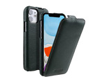 Horizontale Flip Case für Apple iPhone 12 Pro Max Mini Echtleder Lux Abdeckung
