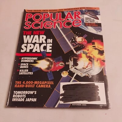 2005 November, Popular Science Monthly Magazine, The New War In Space  (CP165)  - Image 1 of 3
