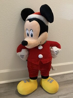Very Rare Disney by Gemmy Industries Corp Santa Mickey Mouse Holiday 26" - Image 1 of 4