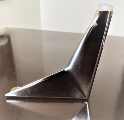 Möbelfüße Chrom 13,5 cm Höhe mit Kunststoffgleiter - Bild 1 von 4