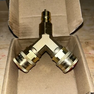 3/8" Y-Splitter Separator Quick Connect/Disconnect (b1) - Bild 1 von 4