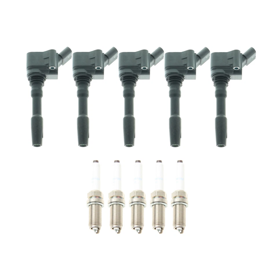 Bosch 5 Ignition Coils and 5 Spark Plugs Kit For Audi TT RS Quattro RS3 2.5 L5 - Image 1 of 1