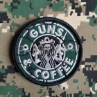 Guns and Coffee Walking Dead Undead Skull Hook Patch Emboridered Badge