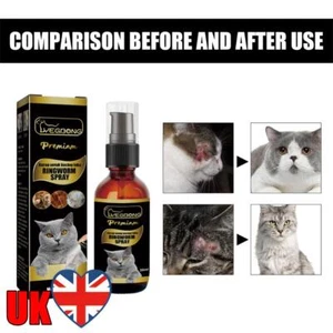 30ML Topical Antipruritic Spray Professional Ringworm Treatment Cat Accessories - Picture 1 of 10