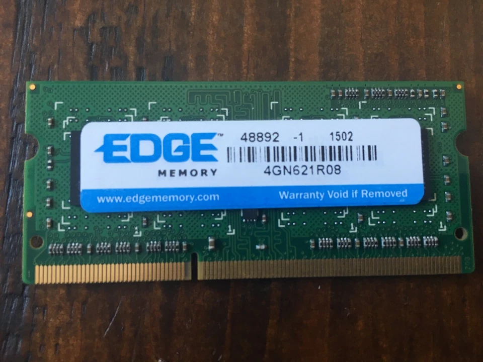 Edge Laptop Memory 4GB RAM (1x4GB) 4GN621R08 48892 Pulled from Working Machines - Image 1 of 1