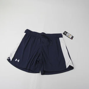 Under Armour HeatGear Athletic Shorts Women's Navy/White New with Tags - Picture 1 of 4
