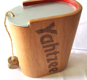 Hasbro Yahtzee Rustic Wooden Travel Edition Dice Game Used Complete Game - Picture 1 of 2