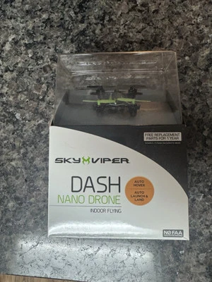 Sky Viper DASH Nano Drone Indoor Flying - New In Box - Green & Black - Image 1 of 2