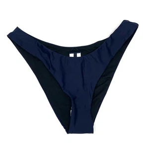 J. Bikini girocollo vita curva sfacciato fondo blu navy donna piccolo BC125 $59 - Foto 1 di 8