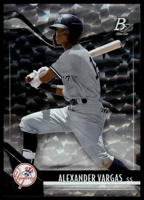 2021 Bowman Platinum #TOP-54 Alexander Vargas Top Prospects Ice Foil [GOATCARDS] - Image 1 of 2