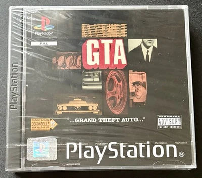 GTA 1 Grand Theft Auto European Version - French - Black Label - Factory Sealed - Image 1 of 4
