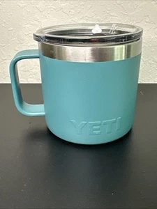 Yeti Rambler 14 oz Stainless Steel Mug - Seafoam Green Preowned - Bild 1 von 8