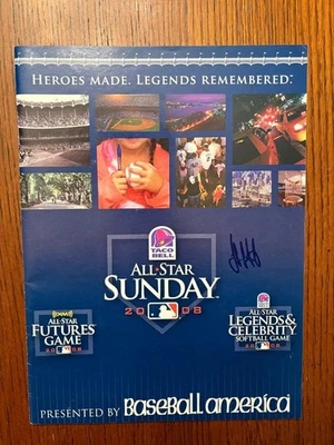 2008 Futures Games Program w/ 47 Signatures Arrieta Sandoval Fowler Andrus - Image 1 of 4