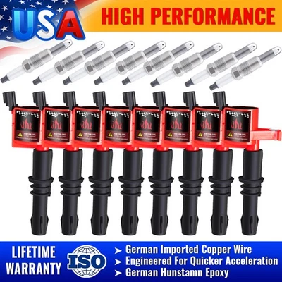 8 bobinas de encendido y bujías para Ford Expedition Ford F-250 Super Duty 05-2008 Foto 1 de 4