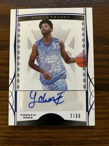 2023 Leaf Trinity Yohan Traore 7/30 auto autograph - Picture 1 of 3
