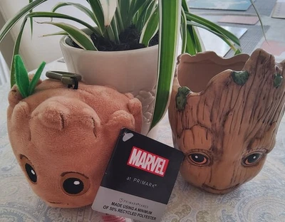 Marvel Guardians Of the Galaxy Groot plush key ring New and ceramic Groot Cup - Image 1 of 3