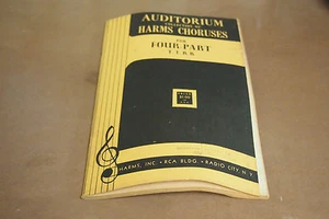 Vintage 1945 Auditorium Collection of Harms Choruses for 4 Part - Male Voices - Picture 1 of 4