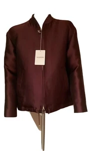 VALENTINO women's Jacket NWT Burgundy Size 42, Small - Picture 1 of 12