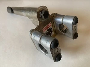 Mongoose Bmx Double Clamp Stem Vintage 80s Old School Motomag GOLD Original VTG - Picture 1 of 16