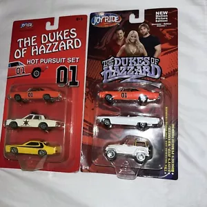 Joy Ride Die-Cast The Dukes of Hazzard Hot Pursuit & Motion Picture Set 2x - Picture 1 of 9