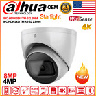 US Dahua 4K 8MP 4MP Wizsense IP Camera OEM IPC-HDW2841TM-S Starlight POE MIC IVS