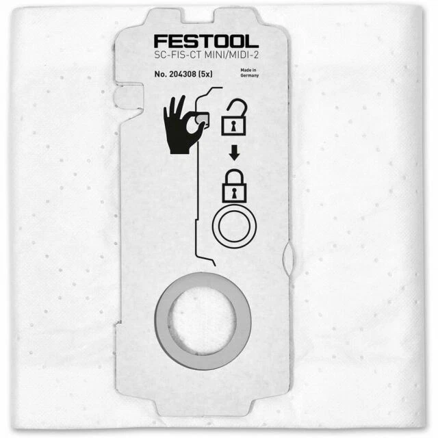 Festool Selfclean SC-FIS-CT MINI/MIDI-2/5 Dust Filter Bag