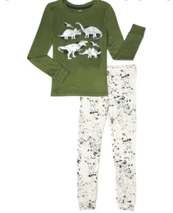 NWt 10 t rex dinosaurs pajamas metallic boys girls COZY Jams birthday easter pjs - Picture 1 of 7