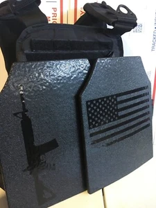 Tactical bulletproof vest LVL lll+ 3+ AR600 body armor Rifle Plates - Picture 1 of 21