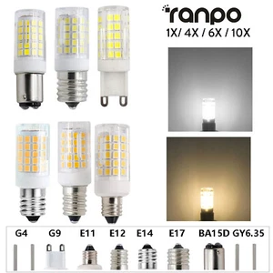 Led Ceramic Corn Lamp 7W Bulb 220V Smd Light White Warm/Cool White 360° Lighting - Picture 1 of 24