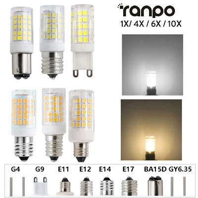 Led Ceramic Corn Lamp 7W Bulb 220V Smd Light White Warm/Cool White 360° Lighting - Image 1 of 4