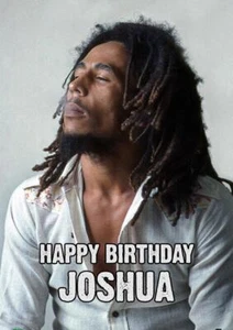 PERSONALISIERTE BOB MARLEY GRUSSKARTE GEBURTSTAG JEDER ANLASS - Bild 1 von 3