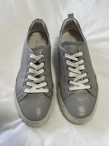 M. Gemi | Women’s SZ 38.5 (US 8) | The Palestra Gray Leather Sneakers Shoes - Picture 1 of 9