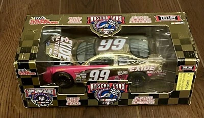 Free Shipping 1:24 Jeff BURTON #99 EXIDE RACING CHAMPIONS Gold 1 of 1998 NIB - Image 1 of 2