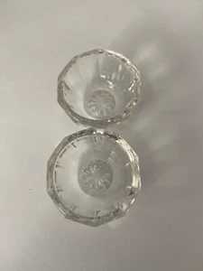 Westmoreland Clear Glass Salt Cellars Set Of 2 Vintage Individual READ - Picture 1 of 2