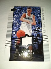 ANDRE KIRILENKO 2008 UD GAME JERSEY #GA-AK UTAH JAZZ COMMISSIONER OF RUSSIA BB