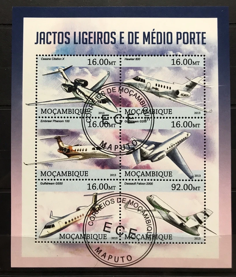 Aviones / Aviación / Aviones en sellos Mozamboque - CTO - AK1 Foto 1 de 1
