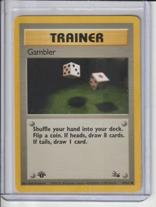 TARJETA DE ENTRENADOR DE JUGADOR FÓSIL POKEMON - 60/62 - 1ª EDICIÓN P&P gratis Reino Unido - Imagen 1 de 2