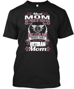 Veteran Mom Proud Their Kids T-Shirt Made in the USA Size S to 5XL - Picture 1 of 1