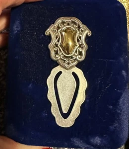 Brighton Silver & Brass Bookmark Cartouche - Imagen 1 de 3