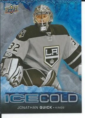 2017-18 NHL Upper Deck Overtime JONATHAN QUICK #IC-5 Ice Cold Los Angeles Kings - Image 1 of 2