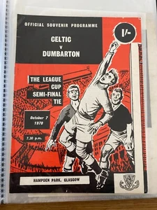 Celtic v Dumbarton 7. Oktober 1970. - Bild 1 von 1