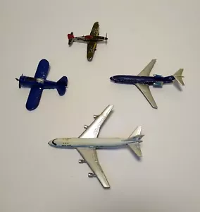 4 planes: Boeing 747,Boing 727, Hien 2 fighter, Grumman F3F Bachmann Mini-plane - Picture 1 of 4