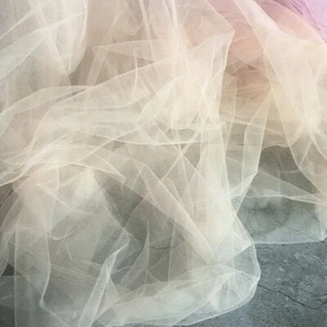 Tulle Mesh Fabric Veiling Bridal Material Wedding Upholstery DIY Decor Tutu Grey - Picture 1 of 12